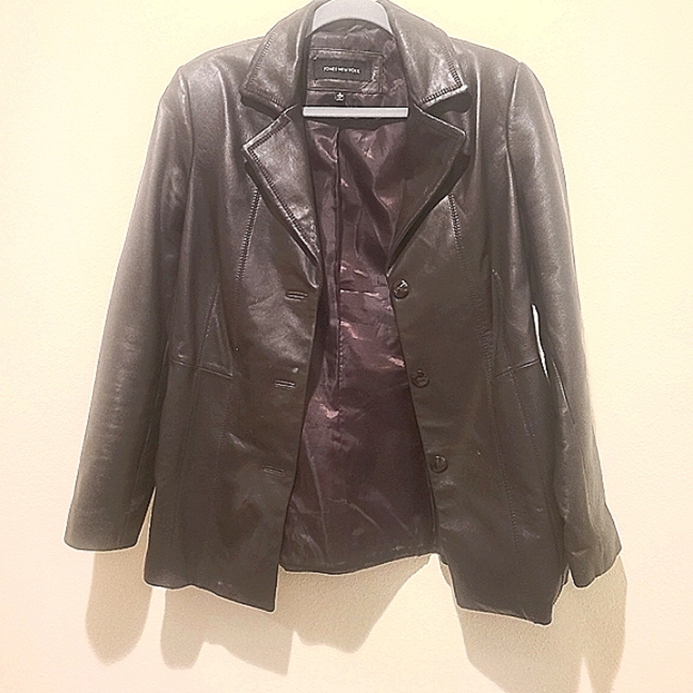 Jones New York leather jacket